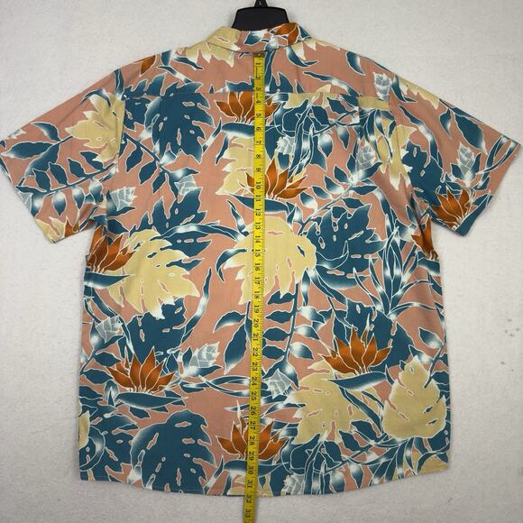 Volcom Mens Button Up Shirt XXL Leaf Pit Floral Short Sleeve Classic Fit - Picture 5 of 12